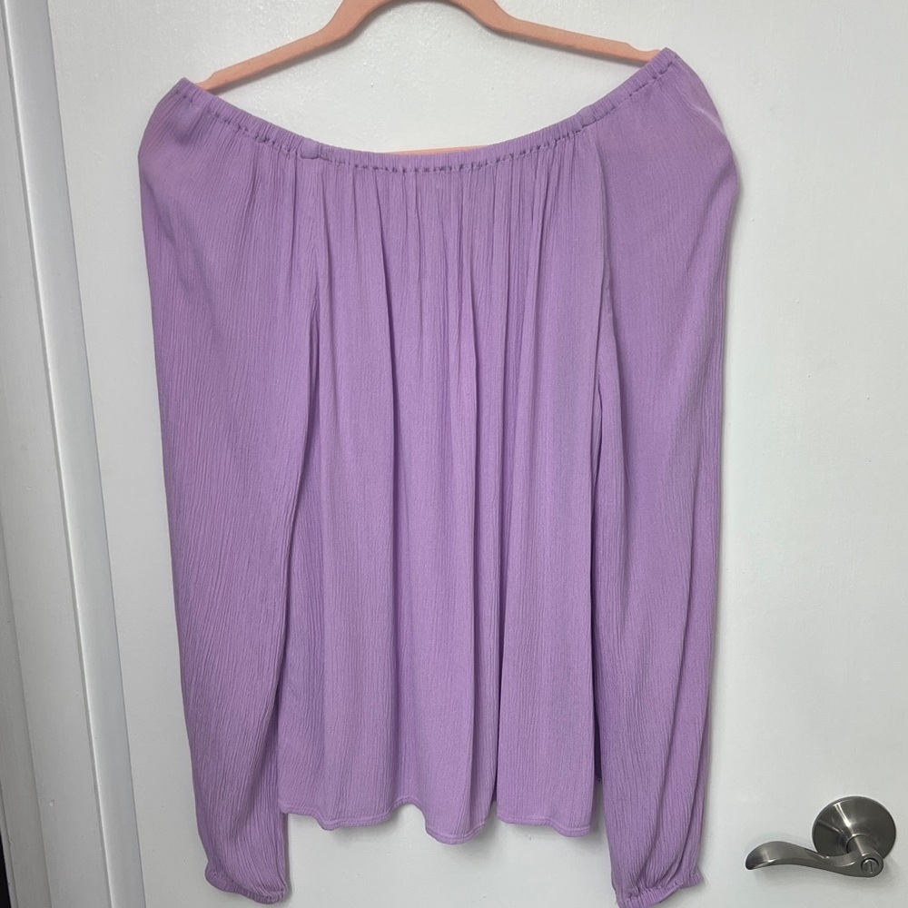 Sanctuary Purple Ballet neck Long Sleeve Top, S, Can be worn off shoulders - Picture 7 of 10